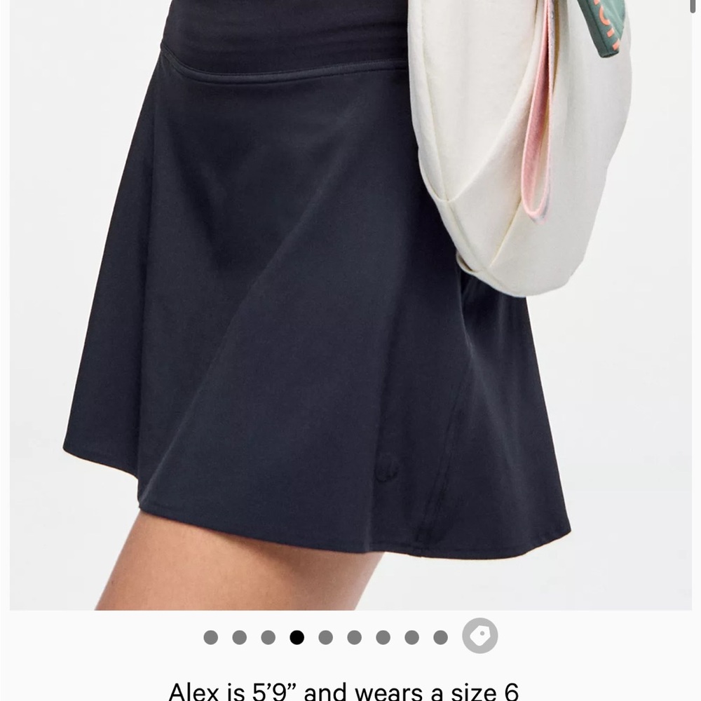 Lululemon Lightweight High-Rise Tennis Skirt Black Size 10